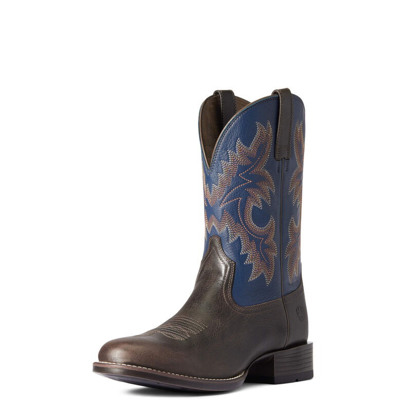 Ariat Westernstiefel Herren - Stockman Ultra DunkelBraun/Blau ( NSJHC-6032 )